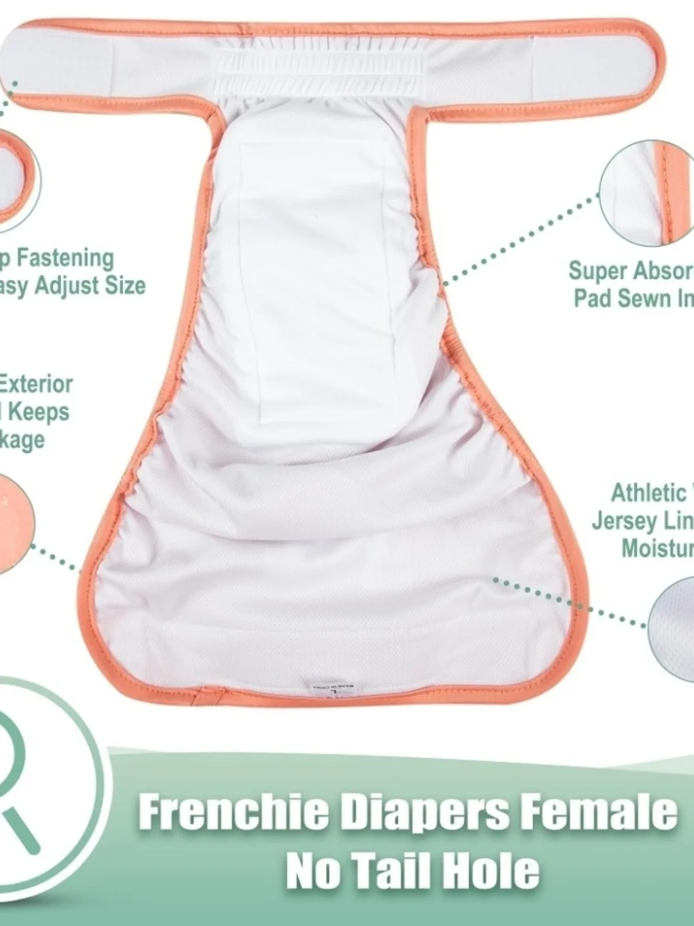 3 Washable Pet French Puppy Bulldog Diapers Female Period Heat Reusable Diaper
